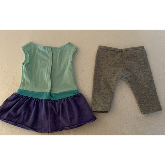 American Girl COLOR BLOCK OUTFIT ONLY Dress Leggings for 18" Doll - Picture 4 of 14